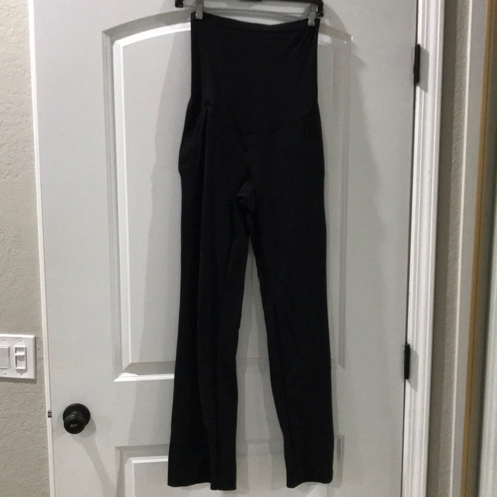 Black maternity slacks